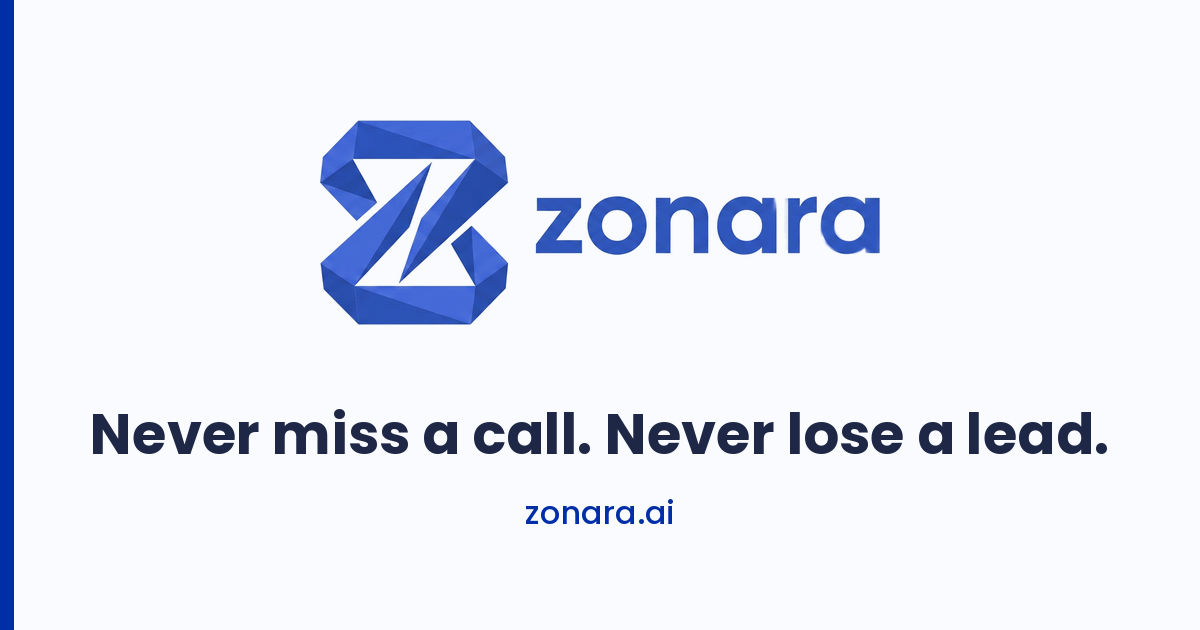 AI Receptionist for Service Businesses | Zonara